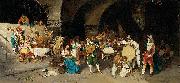 Luis Riccardo Falero Day in a tavern oil on canvas